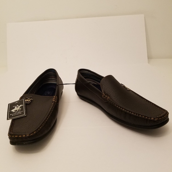 NWT Beverly Hills Polo Club Men\'s Loafers Slip On Brown  Size 13 main image 4
